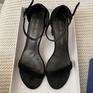 Stuart Weitzman black classic sandals